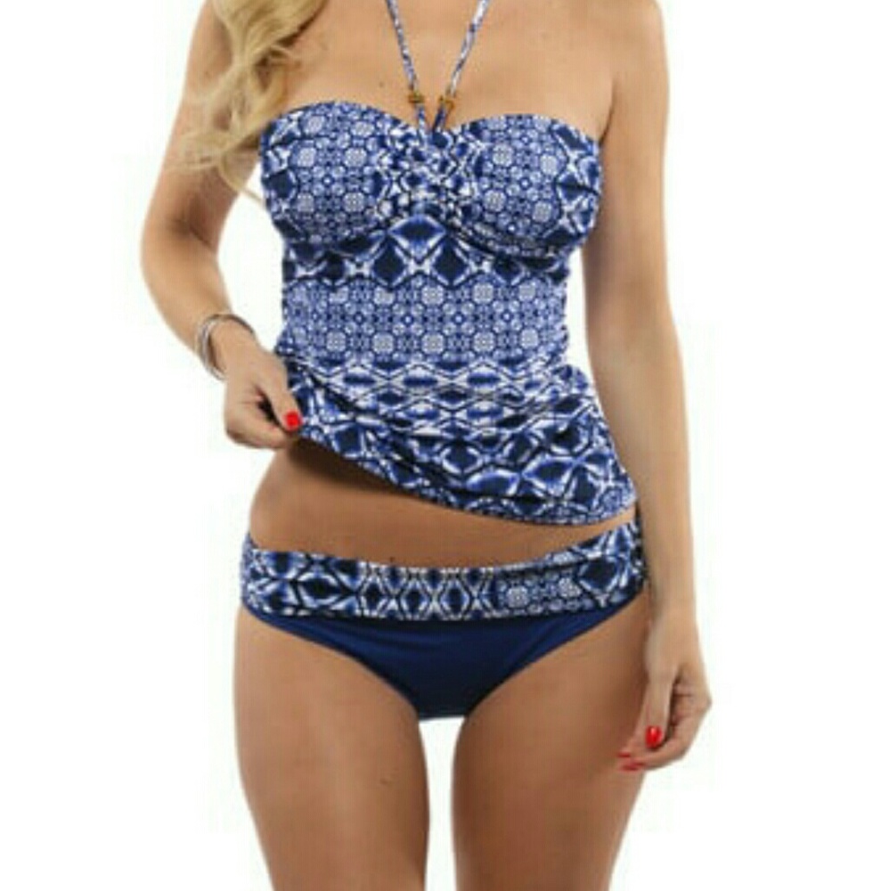 La Blanca Tangier Tile Tankini